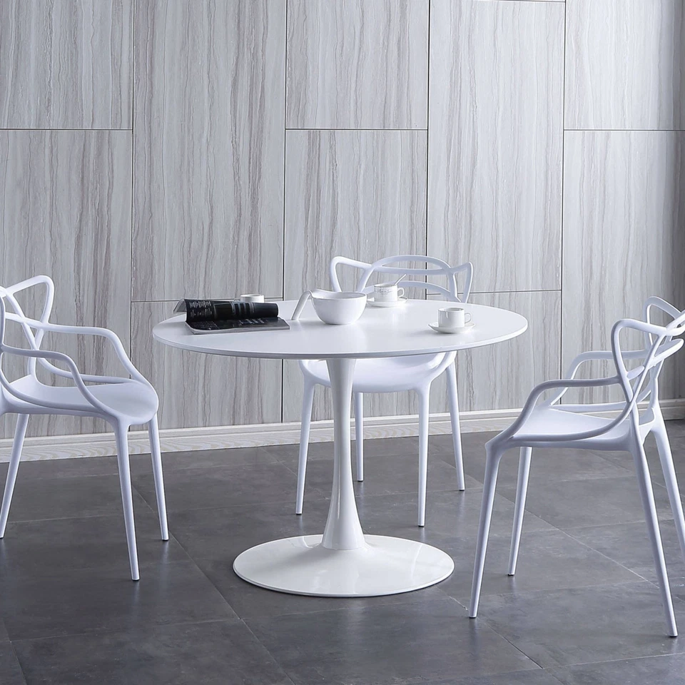 Mesa Redonda Salón Melamina Metal - Imagen 3 de 4