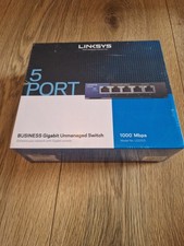 Image of Linksys LGS105-UK Unmanaged Ethernet Network Switch 5-Port Gigabit, Black