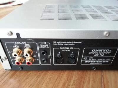 ONKYO MD-133 Hi-MD Mini Disc Recorder Silver High Speed MDLP