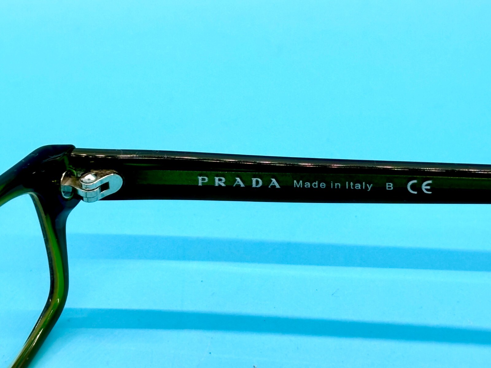 Prada PR 07E 5AY-101 54-14-140 Brown/Moss Full Rim Eyeglass Frames – w/ Box! thumbnail 11