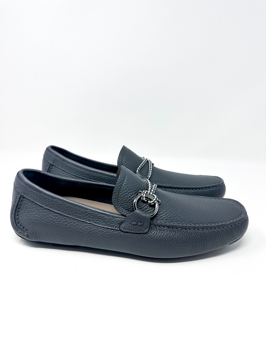 Ferragamo Leather Loafer, Grey Ferragamo Leather Loafer – Bluefly main image 4
