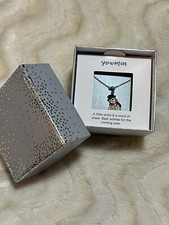 KHOL  S SILVER PLATED CZ SNOWMAN NECKLACE NWT