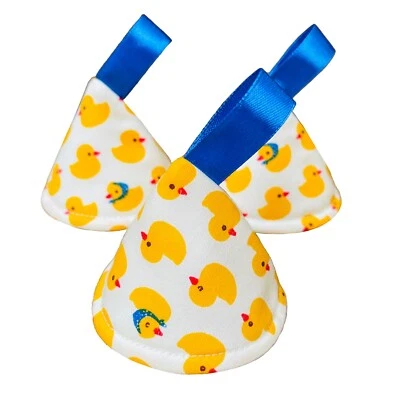 SMALL FACE WORLD Rubber Duck Pee Pee Teepee x 3 // Wee Stop Cones Teepees // Baby Shower Gift