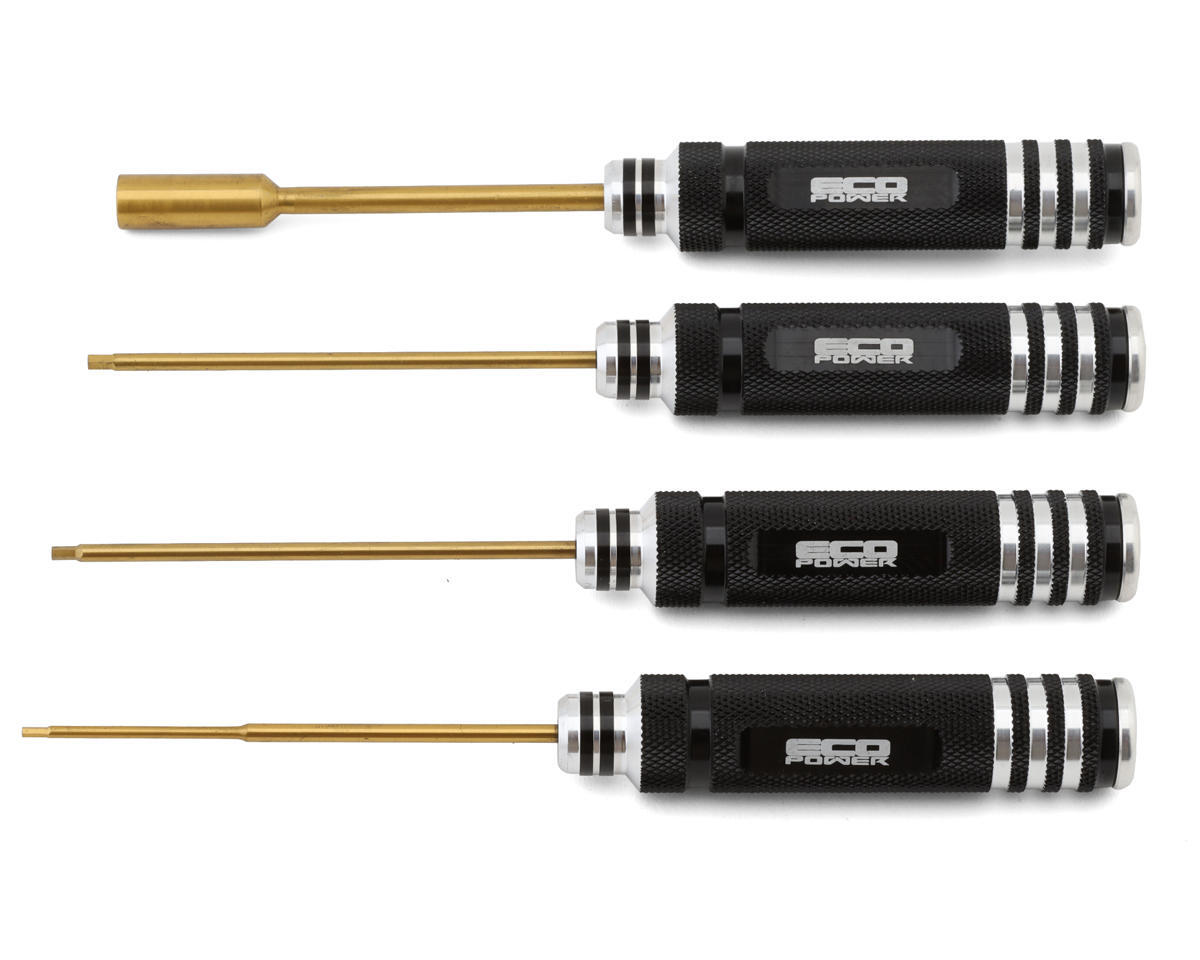 EcoPower 4-Piece Metric Hex & Nut Driver Tool Set [ECP-3082]