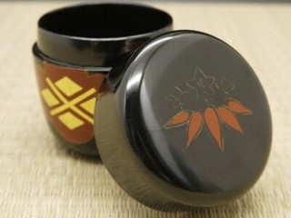 Japanese Hidehira nuri Lacquer Wooden Tea caddy Natsume (0114)