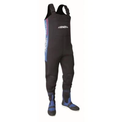 JENZI Wathose in Neoprene "fishing" Tg 39 - 50 Impermeabile Watangel Nero