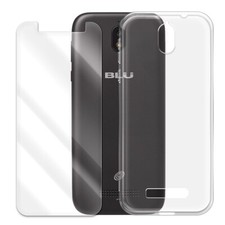 Ultra-Thin Screen Protector Shock Absorbing TPU Case for Blu View 2 B131DL phone