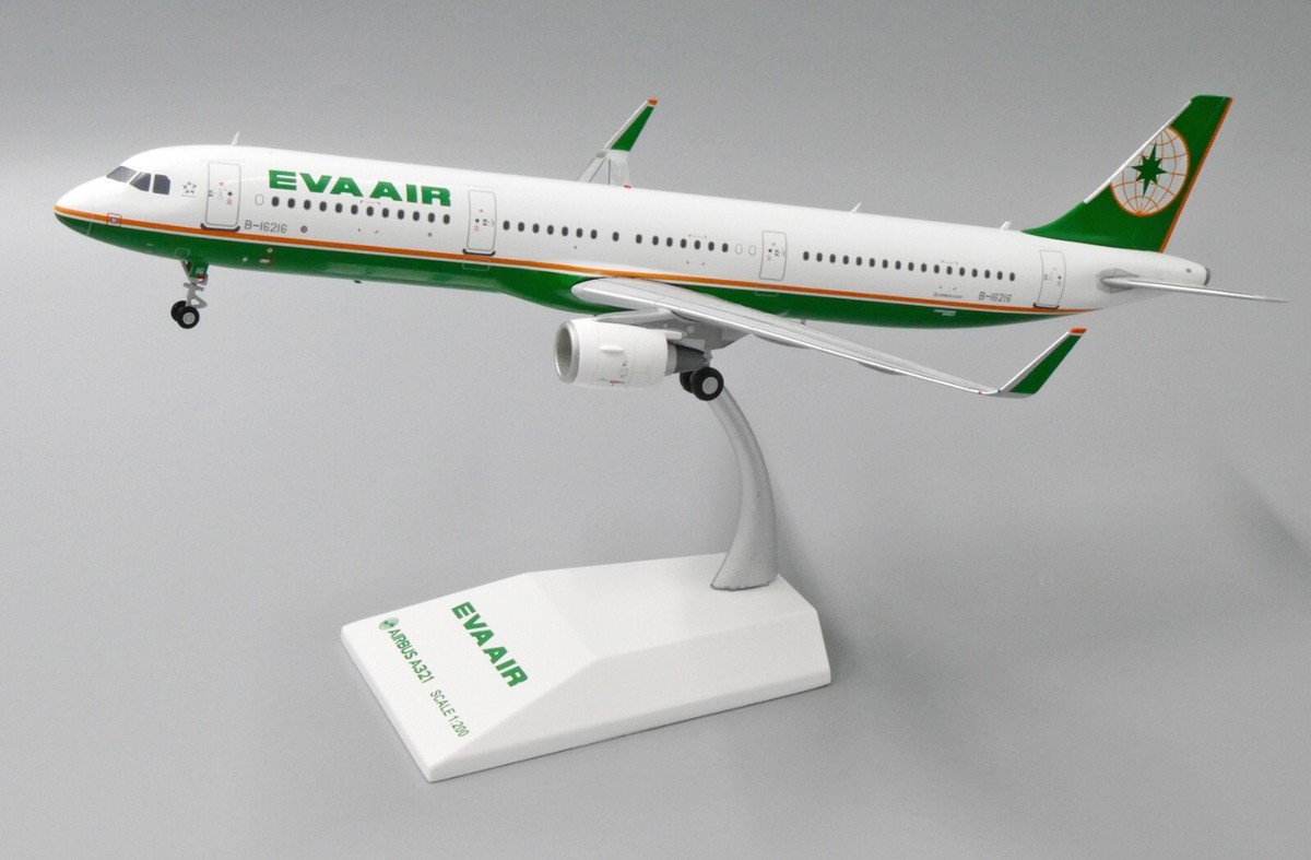 Jc wings エバー航空　A321 B-16216 1/200 LH2095 EVA Air A321 Reg: B-16216 Scale 1:200 JC Wings Diecast Model