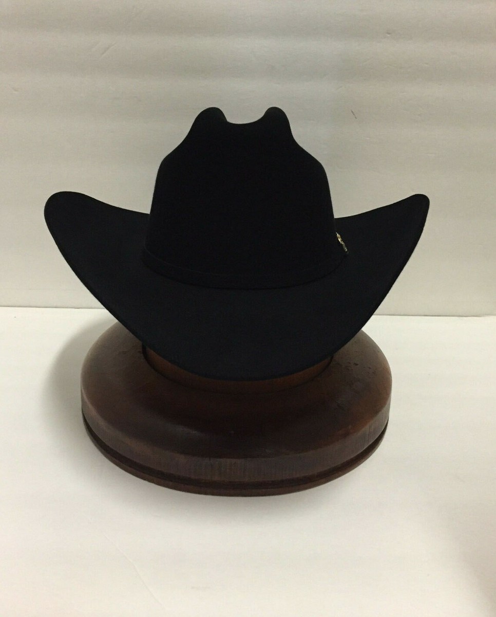帽子 eight BRIM UP LONG FELT HAT Stetson® 30X El Patron Black Felt Hat 4 5/8