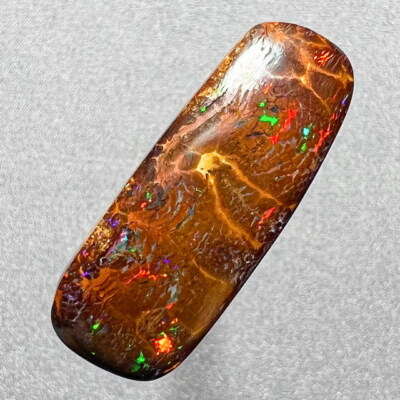 Brilliant Gem Colors * 22ct Natural Australian Solid Matrix Boulder Opal * Video