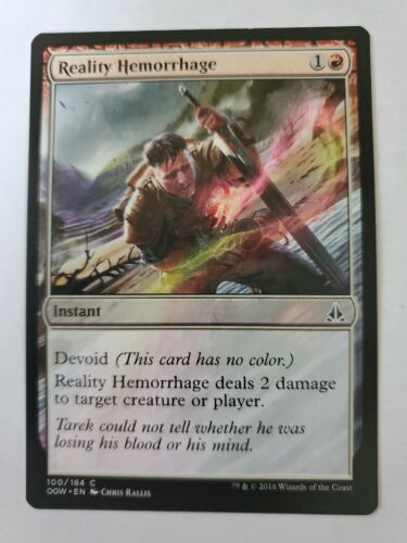 MTG Magic The Gathering Card Reality Hemorrhage Instant Red Oath Of The Gatewatc - Picture 1 of 2