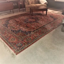 KARASTAN MEDALLION SERAPI 736 ORIENTAL WOOL RUG 8' 8" X 12'  "EX COND" 