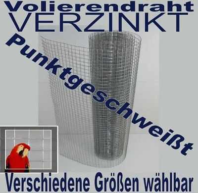 Volierendraht MyPets® Drahtgitter Verzinkt Drahtzaun Maschendraht Draht Voliere