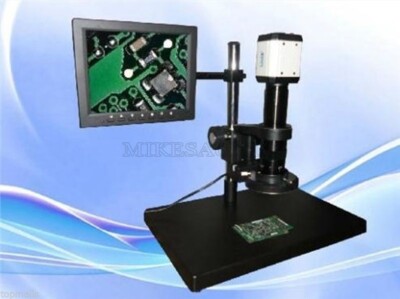 +Ccd CAMERA+8 Digital Inspection Zoom Video Microscope Industrial Usb/Vga Out fa