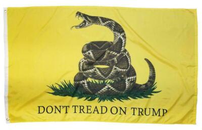 Don't Tread On Trump Keep America Great Realistic Snake 3x5 100D Woven NRA Flag