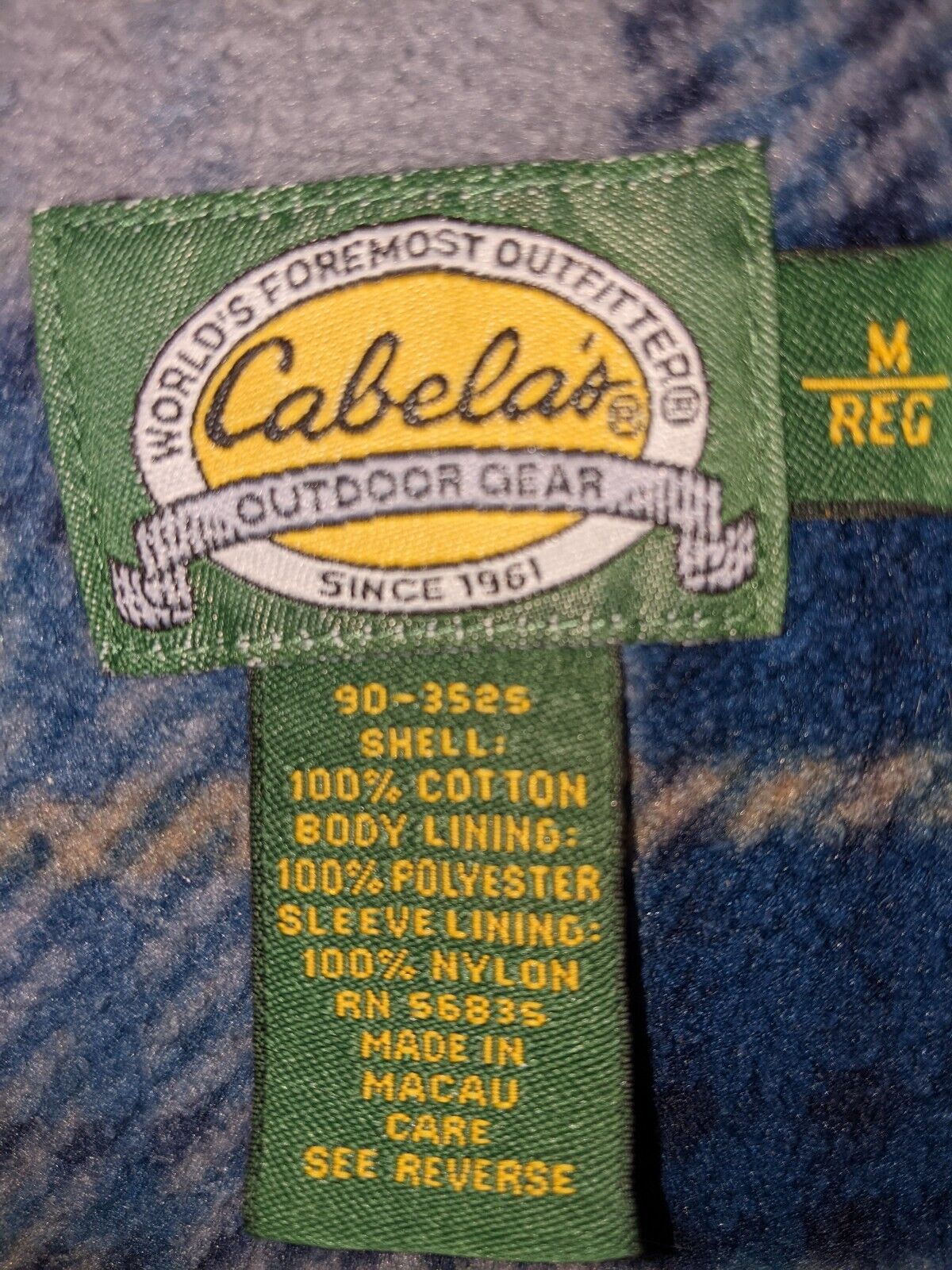 Vintage Cabela's Denim Shirt Insulated Size M - image 3
