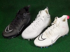 Botines de fútbol de lacrosse Nike Alpha Huarache 8 Elite LAX TD blancos negros CW4440