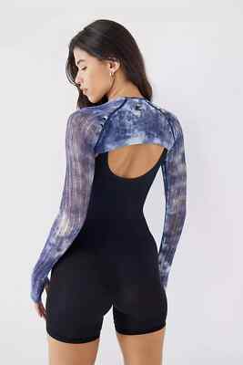 Iets Frans Urban Outfitters Shrug Bolero Top XS Damen Batik Y2K Rave Crop