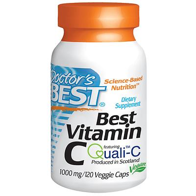Vitamin C -120 - 1000mg Vcaps von Doctor's Best - mit Quali-C aus Schottland