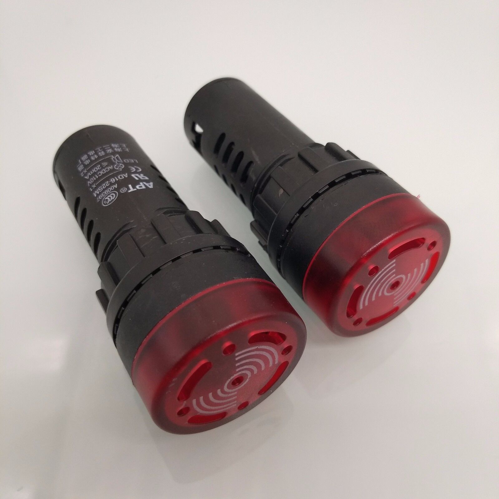 2pc AD16-22SM 22mm 24V Red LED Indicator Light Signal Flash Buzzer Beep |  eBay