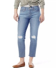 Signature by Levi Strauss  Co. Women's Mid Rise Slim Fit Boyfriend Size 4 W27
