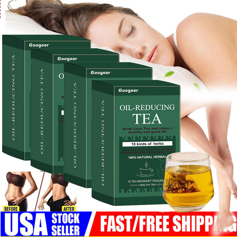 Oil-Reducing Tea-10 Herbal with Excellent Formula, Oil Cleansing Tea for Liver