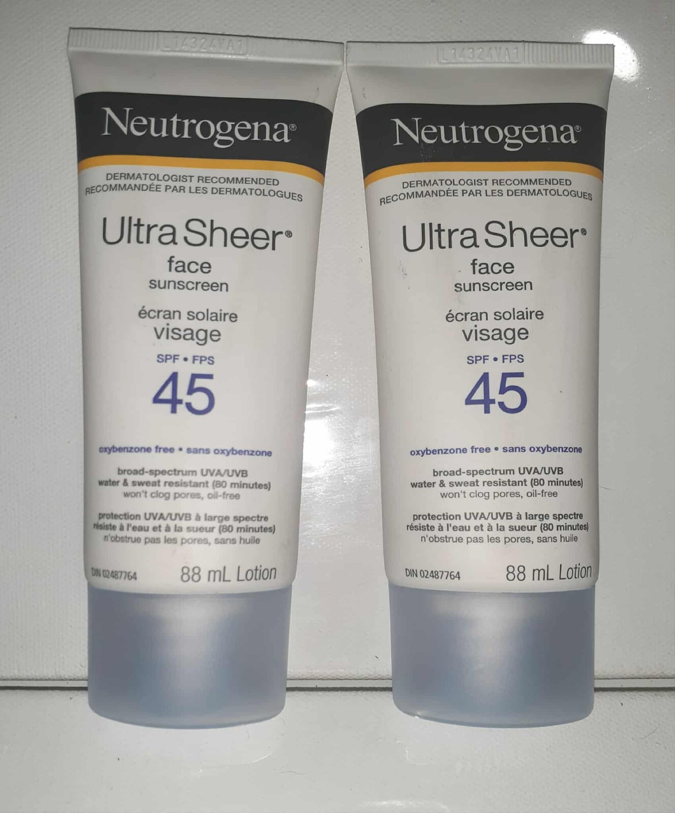 2-Pack Ultra Sheer SPF 45 Broad Spectrum Sunscreen Lotion 88ml Each