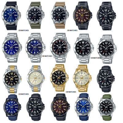 Casio MTP-VD01D MTP-VD01SG MTPVD01GL Men's Black Analog Watch 