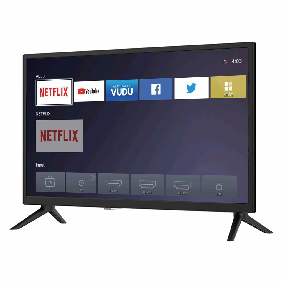 24" Supersonic Smart HDTV DLED HD WiFi w 3 HDMI & 2 USB Inputs (SC-2416STV) - Image 4 of 4