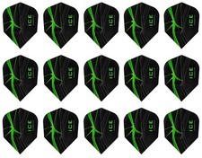 5 Sets Harrows ICE Recut Standard Dart Flights - Ships w/ Tracking - Green