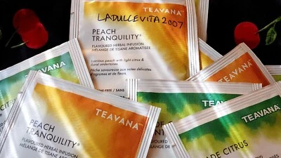 🌈STARBUCKS MEDICINE BALL TEAVANA JADE CITRUS MINT PEACH TRANQUILITY 10 TEA BAGS