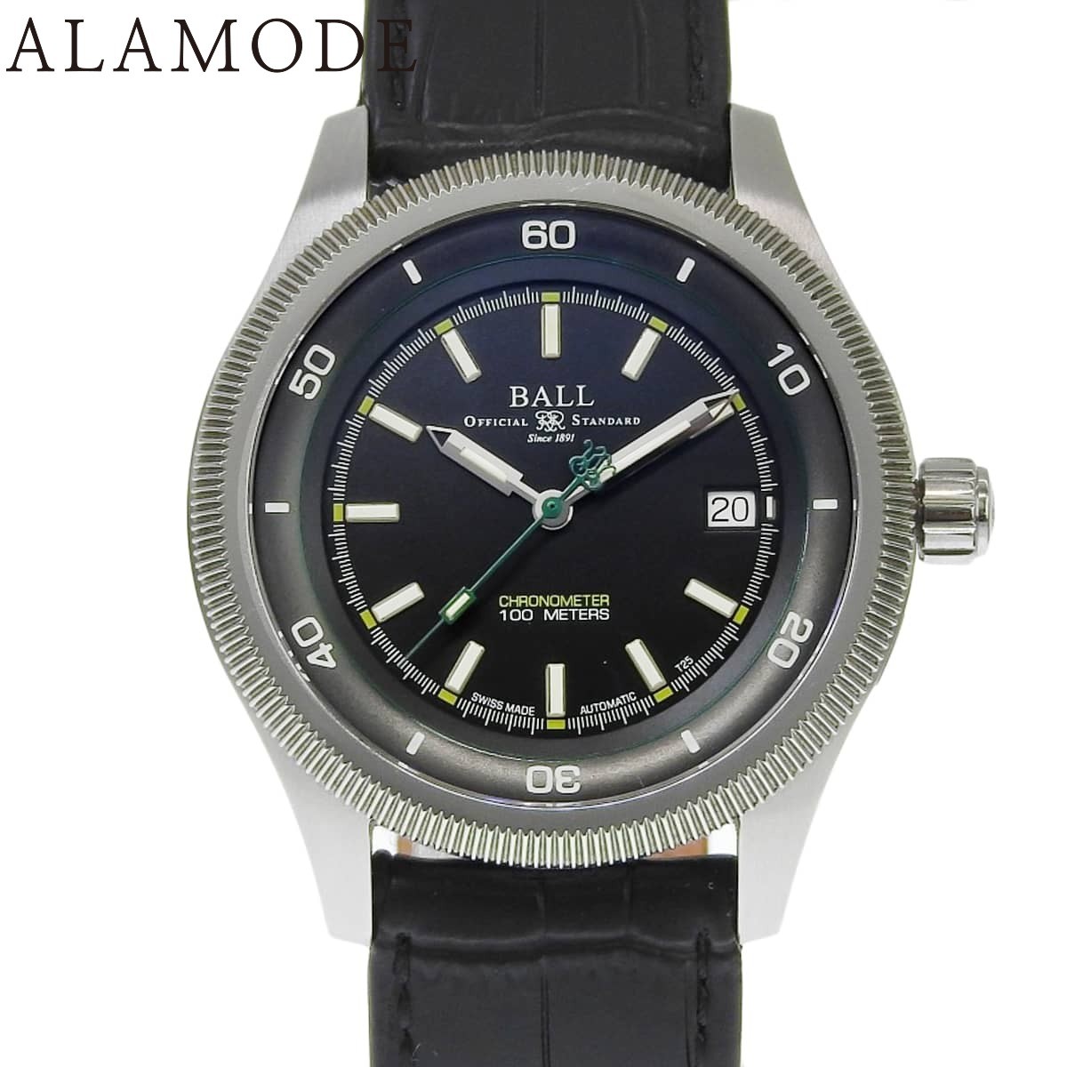Ball Watch Engineer 2 Magneto S NM3022C-N1CJ-BK Stainless Steel Leather Watch Us