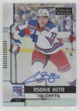 2017-18 O-Pee-Chee Platinum Rookie Autos Rainbow Filip Chytil #R-FC Auto 8tn
