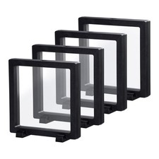 Black 3D Floating Frame Coin Holder Coin Display for Coin Medallions Jewelry