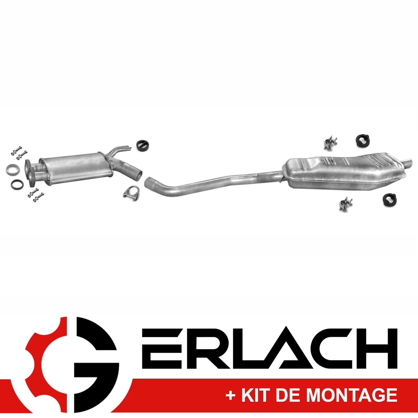 Silencieux d'échappement BMW 5er E34 520i confort acoustique pour longs trajets