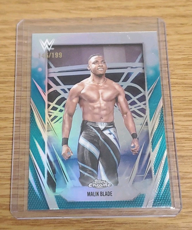 2026 Topps Chrome WWE #142 Malik Blade  Aqua Refractor 146/199 