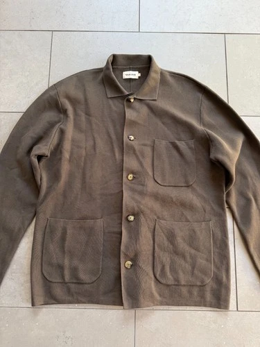 Taylor Stitch The Prout Turkish Coffee Knit Chore Jacket Brown Coat Mens Sz 44 image 2