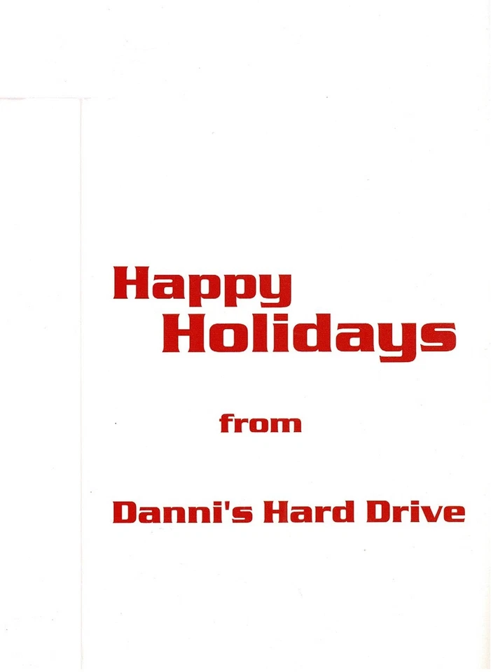 Tarjeta de vacaciones Danni’s Hard Drive 1999 - Rara | Danni Ashe | En muy buen estado+ Foto 3 de 3