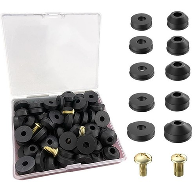 #ad 48PCS Faucet Washer Kit Rubber Hose Gasket Rings Brass Screws Spigot Leak Repair $9.99