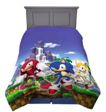 Sonic the Hedgehog "On the Move" Kids Twin/Full Comforter-AB08ND87Q4J4