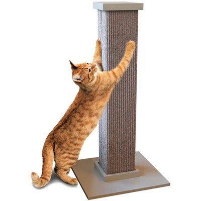 Ultimate Cat Scratching Post - Gray Tower, Large Size