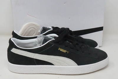 Puma Suede Vintage Black Light Grey White 374921-05 Men's 10.5 Lifestyle Classic