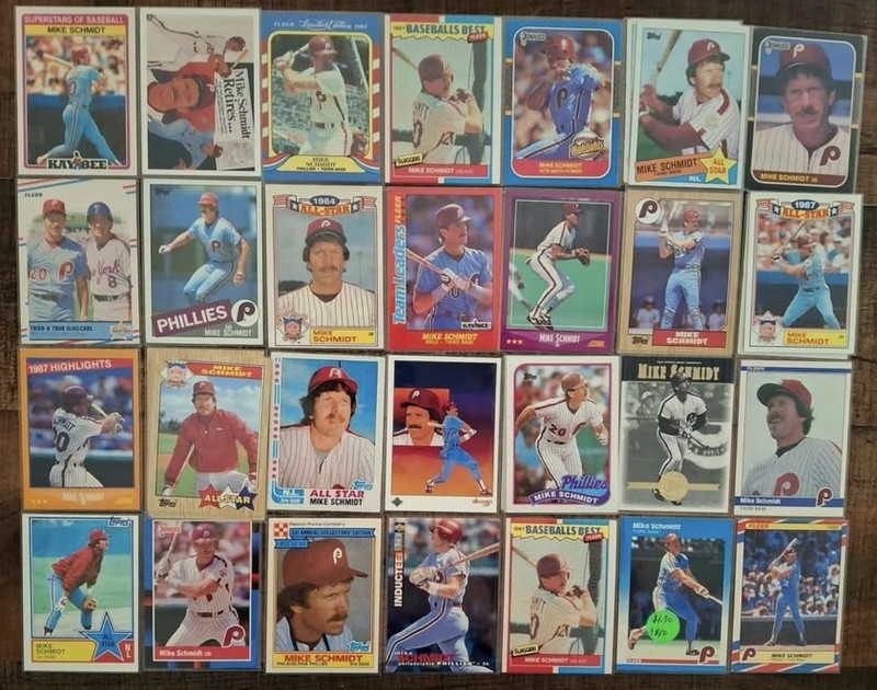 Mike Schmidt 37 Card Lot