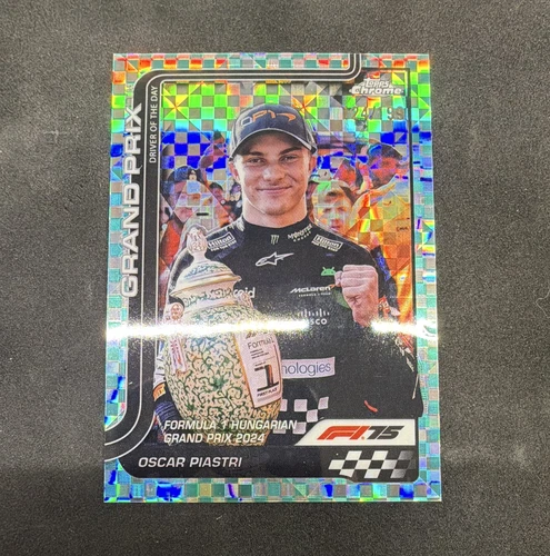 Topps Chrome Formula 1 2024 Oscar Piastri Driver of the Day #134 /99