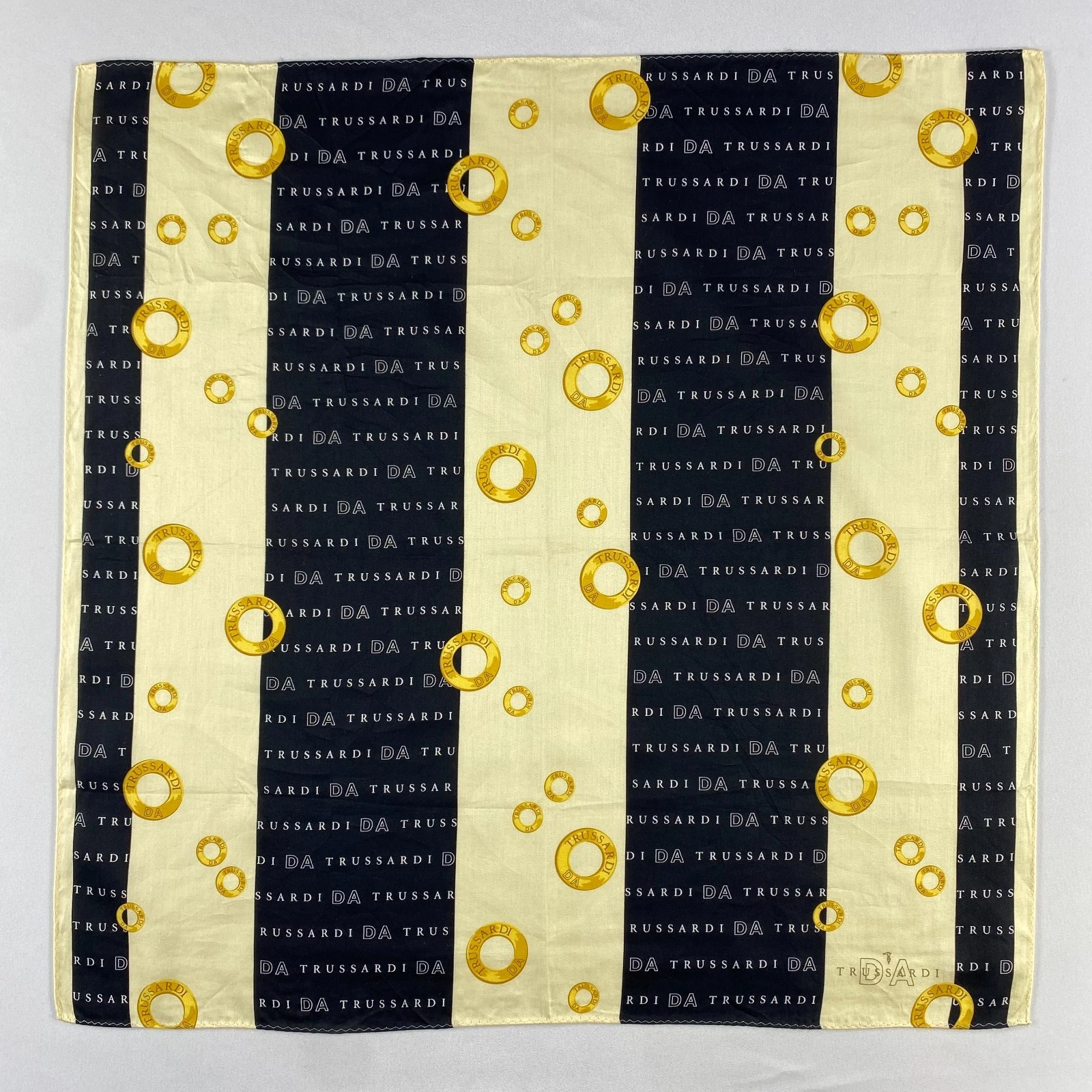 Vintage Trussardi Handkerchief Pocket Square Bandana Neckerchief