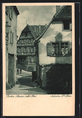 Bretten, Ansichtskarte, Strasser´sches Haus 1932 