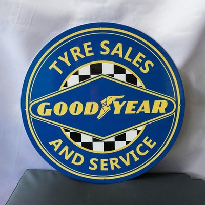 Goodyear Tyre Sales & Service   Racing Edition Metal Sign   50 cm (19.7 )
