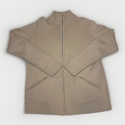 Saks Fifth Avenue Cashmere Collection Women's 100% Cashmere Full Zip Sweater S