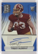 2014 Panini Spectra Rookie Auto Blue Prizm 31/49 Trent Murphy #293 Auto z0q