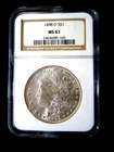 1898-o Morgan $1 Dollar Coin Graded NGC ME63 BETTER Date Example NICE Luster